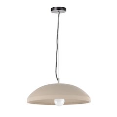 Scilla 18" Wide 1-Light Chandelier, Light Beige