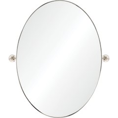 Azalea 24 in. x 30 in. Oval Framed Mirror