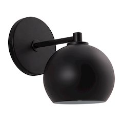 Atia 7.5" Powder Coated Matte Black 1-Light Wall Sconce