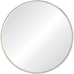Thallo 48 in. x 48 in. Round Framed Mirror