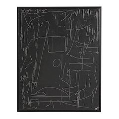 Haiku 40" Wide Canvas Art, Black