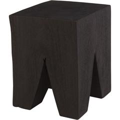 Congaree BURNED BLACK SIDE TABLE