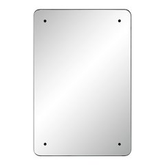 Aine 36" Tall Rectangular Mirror, Matte Black