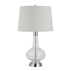Lya 27.5" Height Table Lamps, Clear