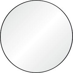 Posadas 36 x 36 Round Framed Mirror