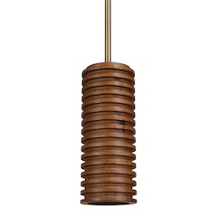 Rue 4" Length Ceiling Fixture, Walnut