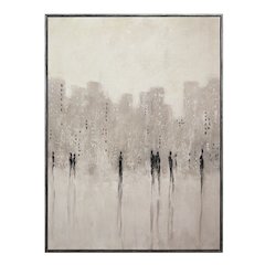 Storia 40" H x 30" W Canvas Art, Beige