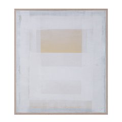 Morgen 35" Wide Canvas Art With Wood Frame, Cream