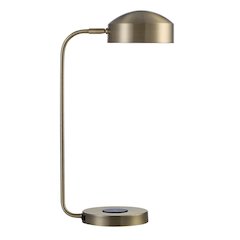 Riesco 22.5" Length Desk Lamp, Antique Brass