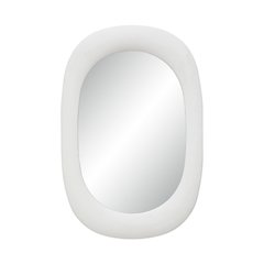 Galera 45" H x 30" W Wall Mirror, White Stucco