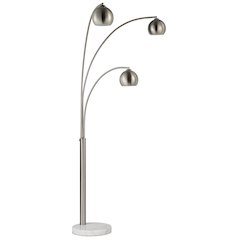Aguillard 87.5" Height Floor Lamp, Grey