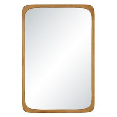 Scisto 36" H x 24" W Wall Mirror, Beige
