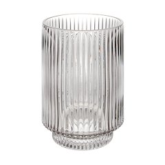 Amiens Glass Vase In Grey Color