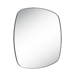 Sparti 36" Tall Square Wall Mirror, Black