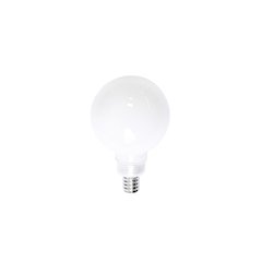 Luana Light Bulb, White Frosted Glass