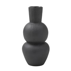 Icarus Vase In Black Color