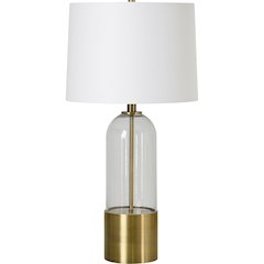Theodore 27.5" Length Table Lamp, Antique Brass