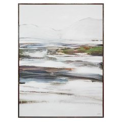 Danae 48" H x 36" W Canvas Art, White