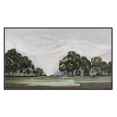 Malika 40" H x 70" W Canvas Art, Green