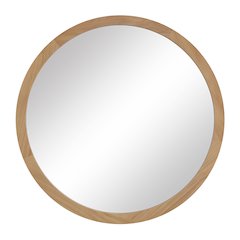Noto 40" H x 40" W Wall Mirror, Brown