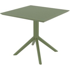 Sky Square Table 31 inch Olive Green