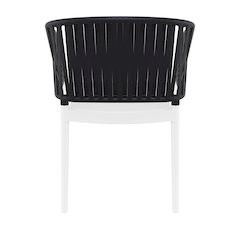 Portofino Armchair White-Black