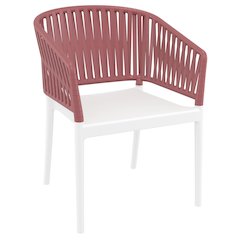 Portofino Armchair White-Marsala