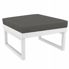Mykonos Ottoman Cushion Seat Sunbrella Charcoal