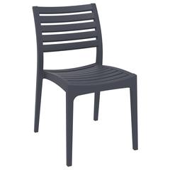 Outdoor Dining Chair, Set of 2, Dark Gray, Belen Kox