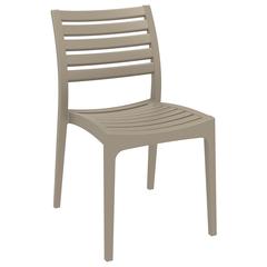 Ares Outdoor Dining Chair Taupe, Set of 2