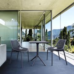 Air Bistro Set 3 Piece Dark Gray