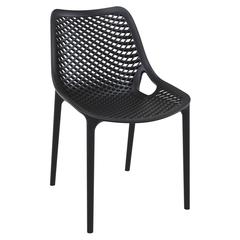 Air Outdoor Dining Chair Black, Set of 2