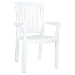 Sunshine Resin Dining Arm Chair White, Set of 2