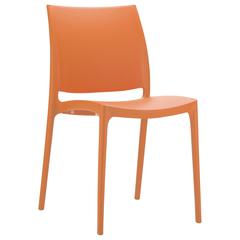 Dining Chair, Set of 2, Orange, Belen Kox