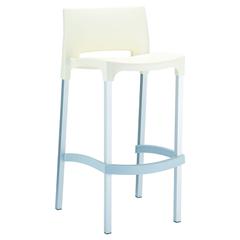 Gio Outdoor Bar Stool Beige, Set of 2