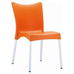 Juliette Resin Dining Chair Orange, Set of 2
