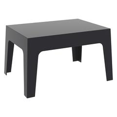 Box Resin Outdoor Center Table Black