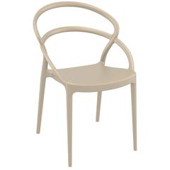 Pia Dining Chair Taupe, Set of 2