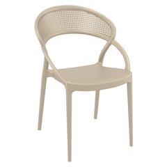 Sunset Dining Chair Taupe, Set of 2