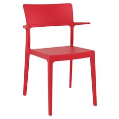 Plus Arm Chair Red, Set of 2