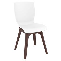 Mio PP Modern Chair Brown White, Set of 2