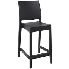 Maya Resin Counter Stool Black, Set of 2