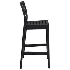 Ares Resin Bar Stool Black