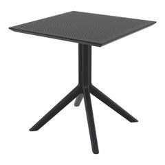 Sky Square Table 27 inch Black