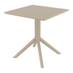 Sky Square Table 27 inch Taupe