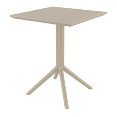 Sky Square Folding Table 24 inch Taupe