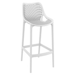Sky Air Square Bar Set with 2 Barstools White