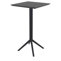 Sky Square Folding Bar Table 24 inch Black