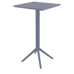 Sky Square Folding Bar Table 24 inch Dark Gray