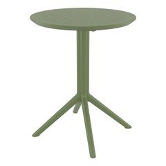 Sky Round Folding Table 24 inch Olive Green